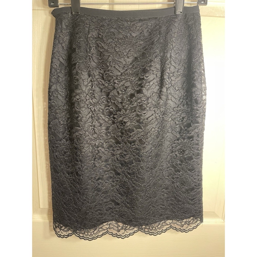 Maggy‎ London Black Lace Skirt Size 4